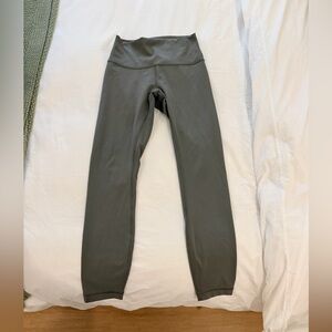 lululemon athletica green/charcoal Wunder Under Leggings